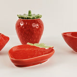 Strawberry Dish Red 17cm