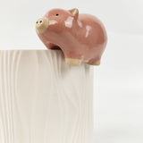 Pig Pot Hanger Pink 9cm