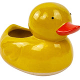 Ducky Planter Yellow Med 12cm