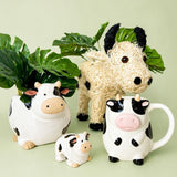 Cow Pot Hanger - White 7cm