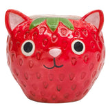 Strawberry Cat Small Planter -  9cm