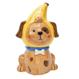 Banana Dog Vase Brown & Yellow - 17cm