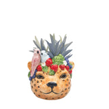 Jungle Cheetah Planter Orange 10cm