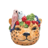 Jungle Cheetah Planter Orange 10cm