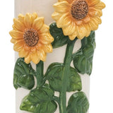 Sunflower Vase Beige & Yellow 22cm