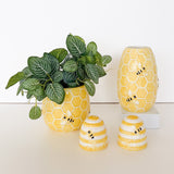 Bee Hive Planter Yellow