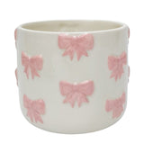 Bow Planter Pink 14cm