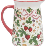 Strawberry Fields Jug Red & Green 15cm