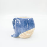 Reef Whale Mug Blue 11cm