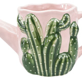 Cactus Watering Can Planter Pink