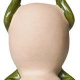 Frog Handstand Ornament Green 11cm