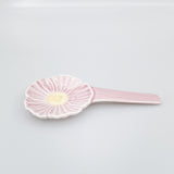 Flower Spoon Rest Pink 22cm