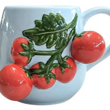 Tomato Mug Blue & Red 10cm
