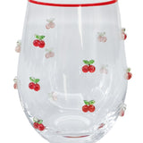 Kaya Cherry Stemless Glass Red 12cm
