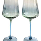 Harper Wine Glass Blue - s/2