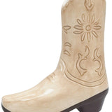 Cowboy Boots Vase Tan 19cm