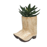 Cowboy Boots Planter Tan 16cm