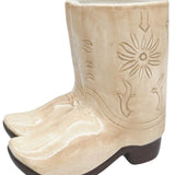 Cowboy Boots Planter Tan 16cm