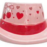 Cowboy Hat Cherry Planter Pink 20cm