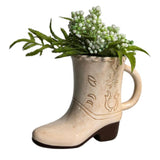 Cowboy Boot Mug Tan - 11cm