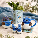 Blue Wren Salt & Pepper Shakers