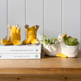 Quirky Ducks Ornament Yellow 10cm (2 Asst)