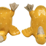 Quirky Ducks Ornament Yellow 10cm (2 Asst)