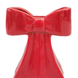 Bow Vase Red 11cm