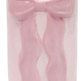 Tall Bow Vase Pink 22cm
