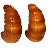 Croissant Salt & Pepper Shakers Brown