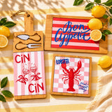 Olive La Dolce Vita Trivet - Pink & Red 17cm