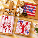 Olive La Dolce Vita - Cheeseboard Red & Pink 41cm