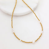 Jasmin Pearl Necklace/Gold