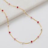 Charlotte Necklace - Pink