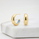 Mindi Hoop - Blue/Gold