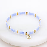 Tile Bracelet - Sky/Gold