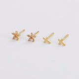 Amelia Cross Stud Set