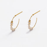Elle Hoop - Pearl Gold