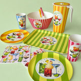 Summer Spritz Plate Orange & Green 23cm