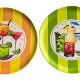 Summer Spritz Plate Orange & Green 23cm