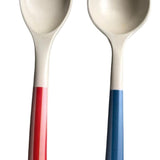 Sea Vita Salad Servers Red & Blue -25cm