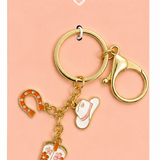Cowgirl Style Keyring Pink - 12cm