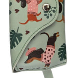 Playful Paws Dog Glasses Case - Green