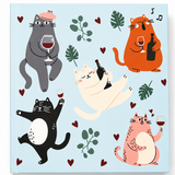 Playful Paws Cat Notepad Block