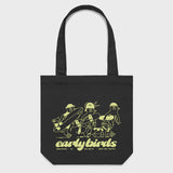 The Perch - Cotton Tote Bag - Early Birds Yellow