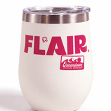Flair - Wine Tumbler With Lid - White