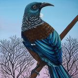 Winter Tree Tui - Mini Notecard