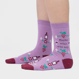 Women's Crew Socks - Maybe Wine Will Help