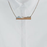 Aoraki Mt Cook Reclaimed Rimu Necklace