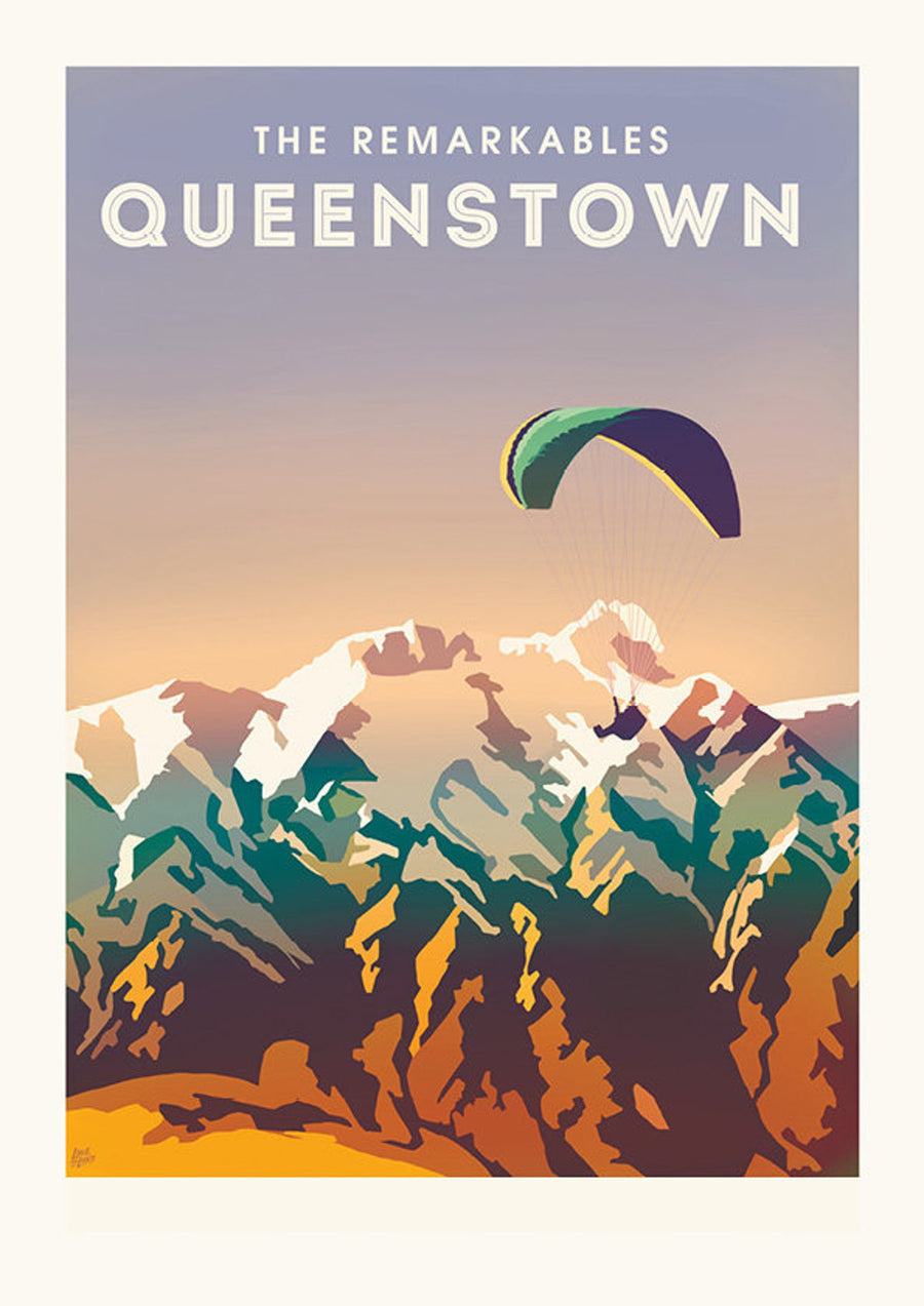 Queenstown The Remarkables - A4 Print
